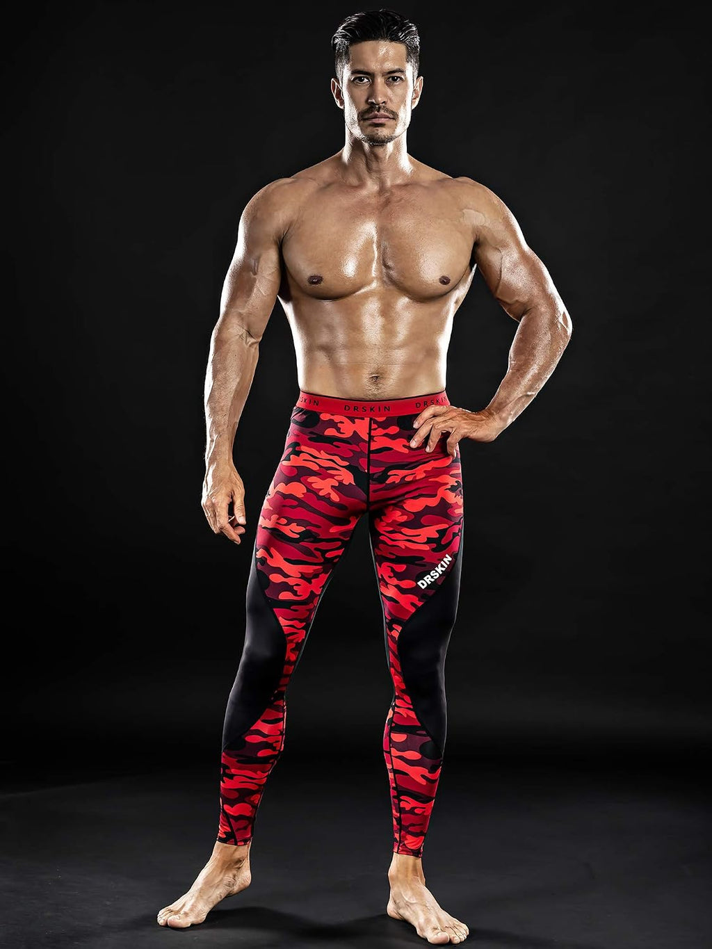 DRSKIN Men’s Compression Pants (5/4/3 Pack) Quick Dry Tights Leggings Sports Baselayer Running Gym Workout