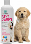 16 fl oz Tearless Puppy Shampoo and Conditioner - Dog Shampoo Itchy Skin Relief - Coconut Oil Oatmeal Shampoo for Dogs - Hypoallergenic Dog Shampoo Sensitive Skin, Made in the USA.