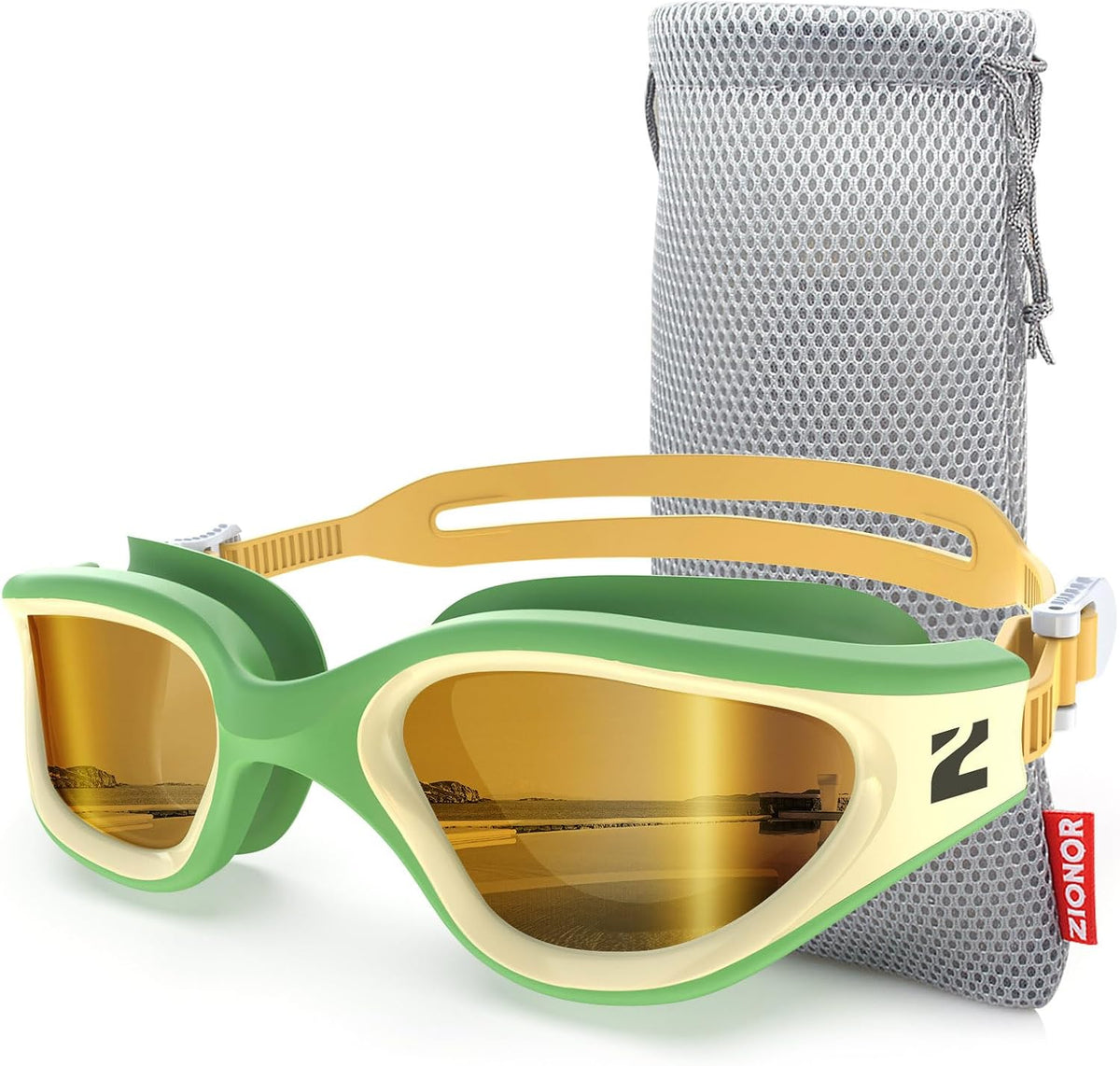 ZIONOR G1 Air Swim Goggles Adult, Polarized for Pool, Outdoor, Open Water