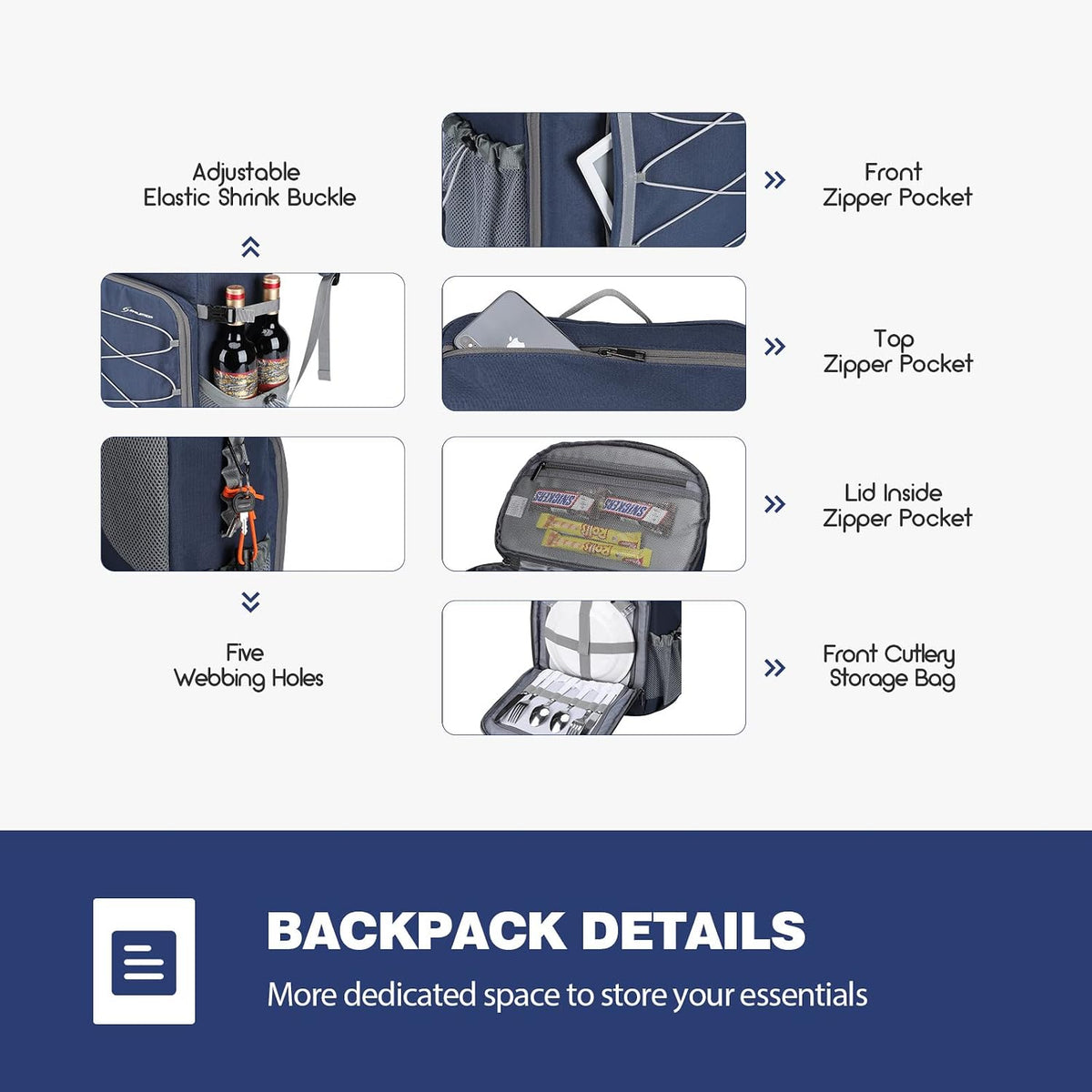 Maelstrom 35/50Can Insulated Cooler Backpack, Leakproof Soft Lunch Ice Bag