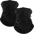 Fuinloth 2 Pack Winter Neck Gaiter, Fleece Warmer Scarf Cold Weather Mask