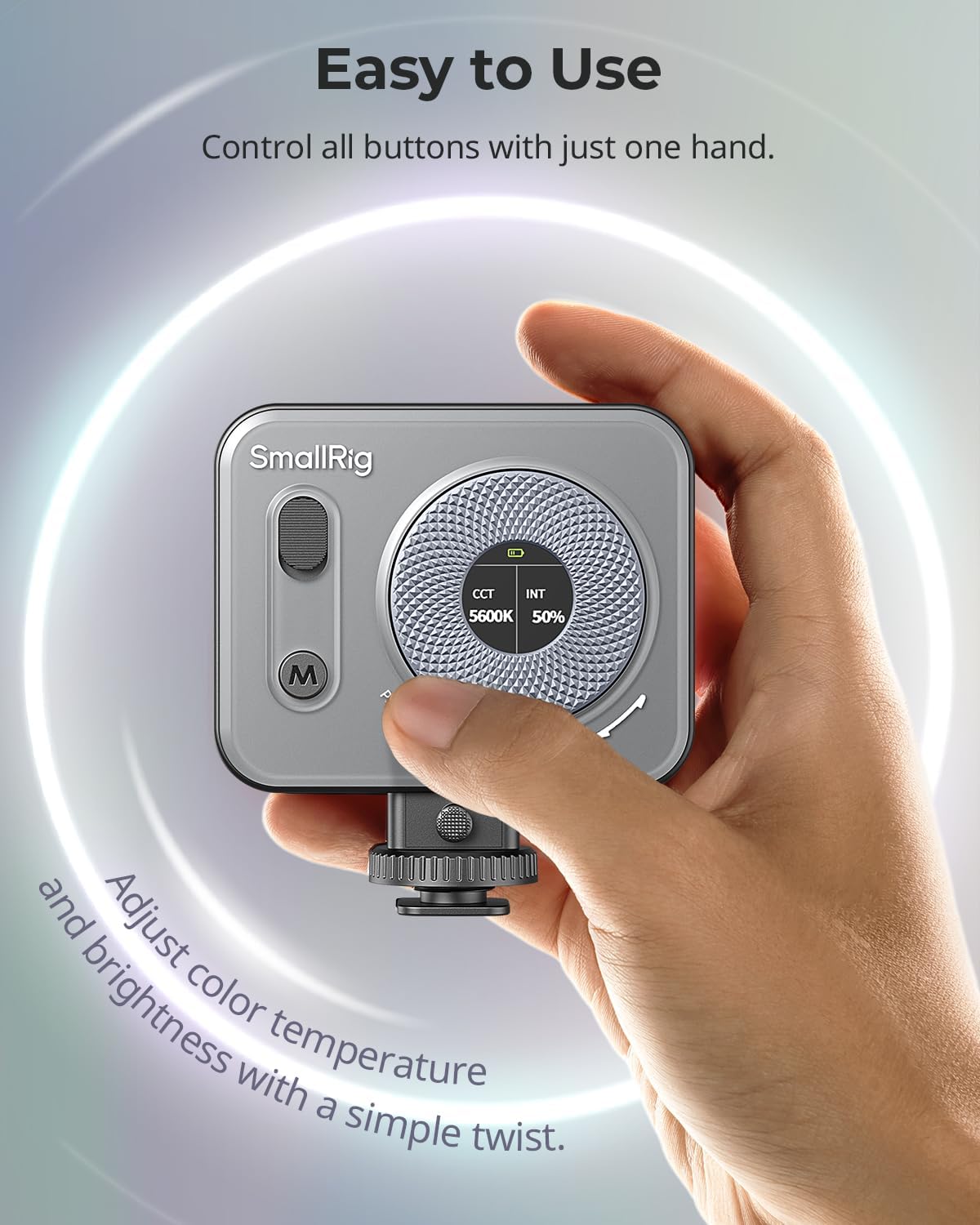 SMALLRIG P96 Pro Mini LED Video Light, Portable Photography Camera Light