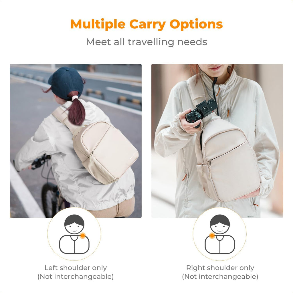 K&F CONCEPT Camera Sling Bag, Compact Crossbody Bag for DSLR Mirrorless