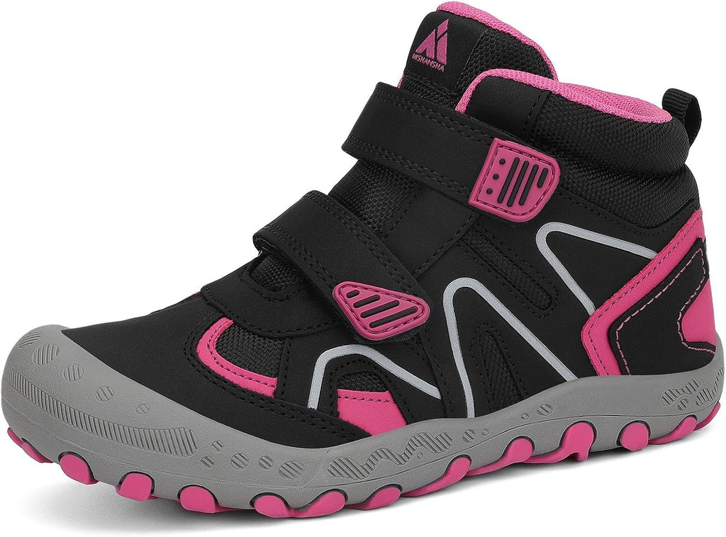 Mishansha Kids Hiking Boots for Boys Girls Water-Resistant Non-Slip