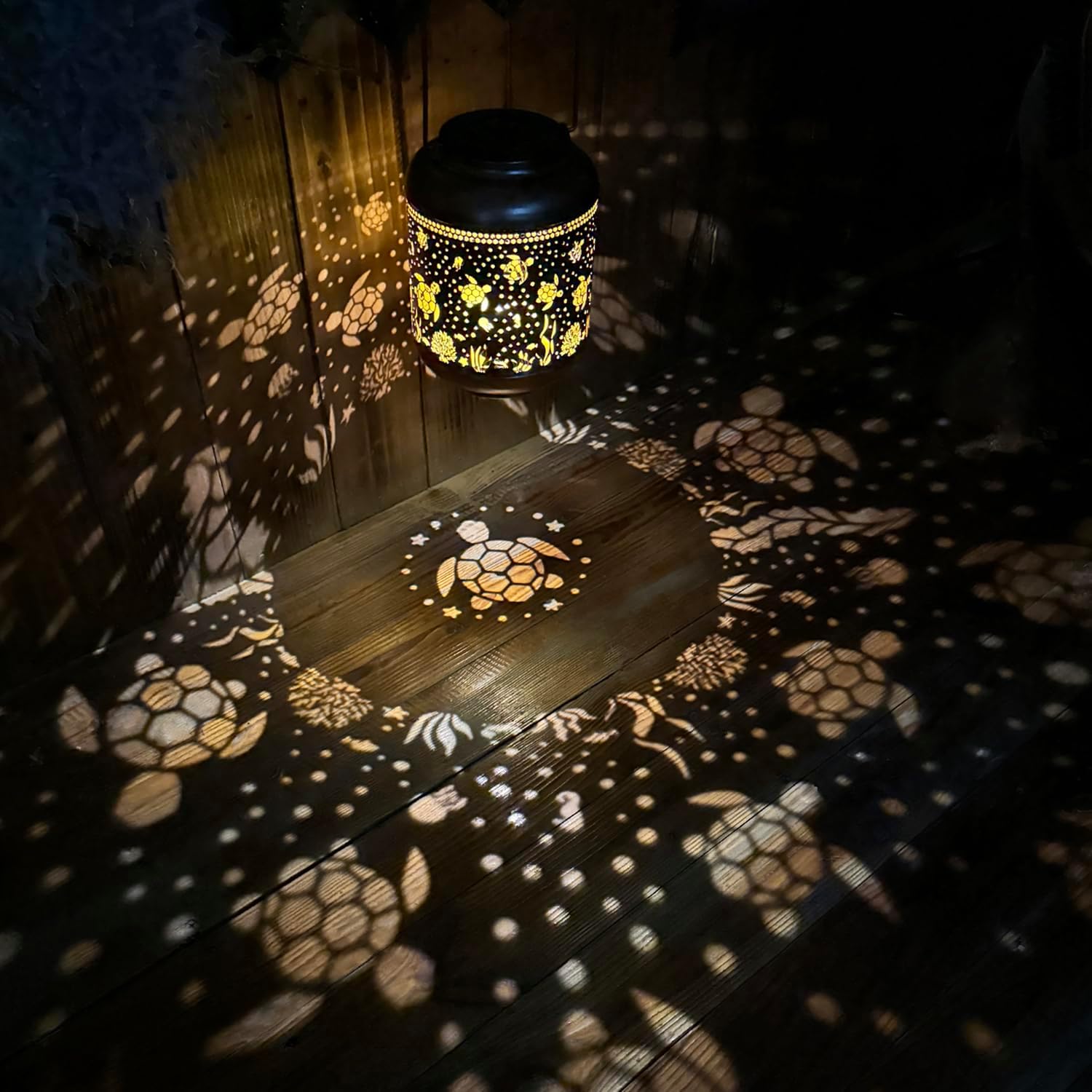2 Pack Sea Turtle Solar Lanterns Outdoor Waterproof,Hanging Solar Lights Sea Turtle Gifts for Women Metal LED Decorative Light for Yard,Patio,Lawn,Tabletop,Pathway,Landscape,Garden Decor