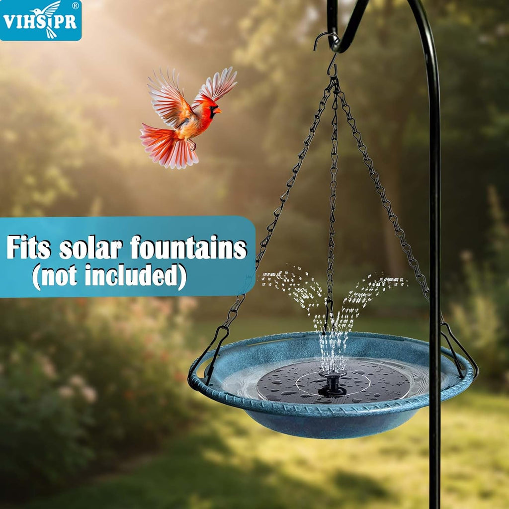 Hanging Bird Bath & Feeder Bowl, 12 in, Antique Blue