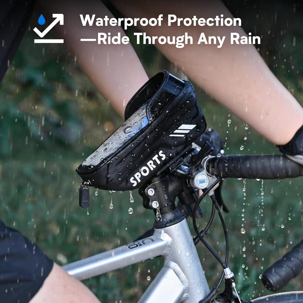 Povlen Waterproof Bike Frame Bag with Phone Holder