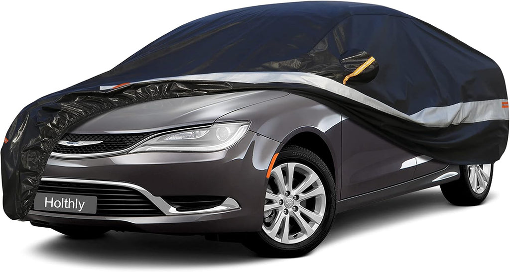 Sedan Car Cover Custom Fit Chrysler 200 2010-2018, 100% Waterproof Breathable Outdoor Car Covers, Sun Rain Dust Snow Protection. (Ships from US Warehouse)