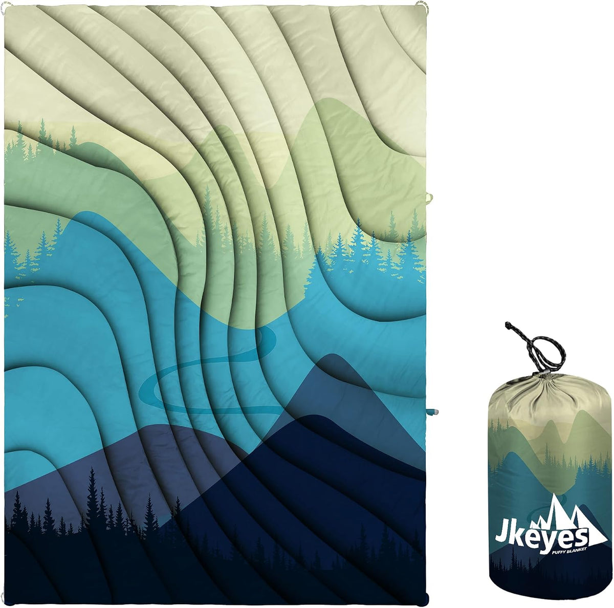 Yizheer Outdoor Puffy Lightweight Down Camping Blanket for Traveling,79x55