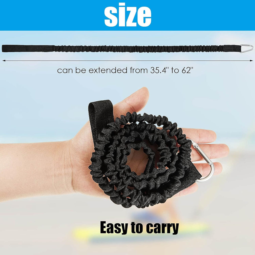 4 Pcs Kayak Paddle Leash Kayak Rod Lanyard Stretchable Coiled Tether