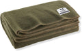 M MCGUIRE GEAR Heavy Duty Wool Blanket, Survival, Emergency, and First Aid Use – Mil-Spec, Fire Retardant, Durable Outdoor Wool Blankets for Camping. - OD Green, (64 x 90 inches)