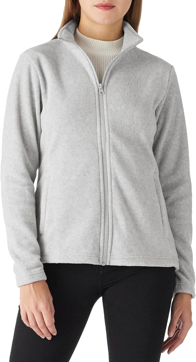 Outdoor Ventures Women's Lightweight Warm Polar Fleece Jacket Zip Up