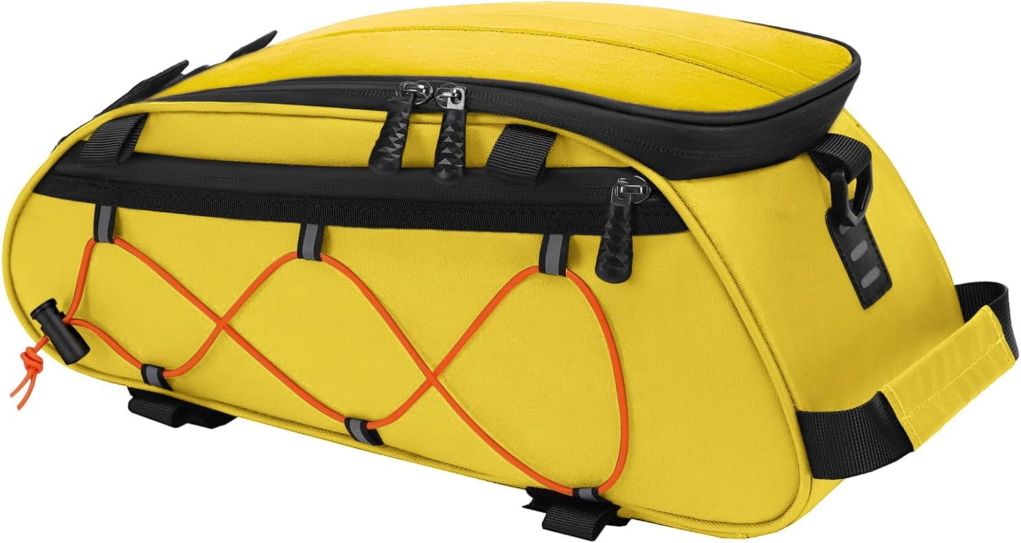 MOSISO Bike Rack Bag Bicycle Bike Trunk Cooler Storage Handbag, Yellow