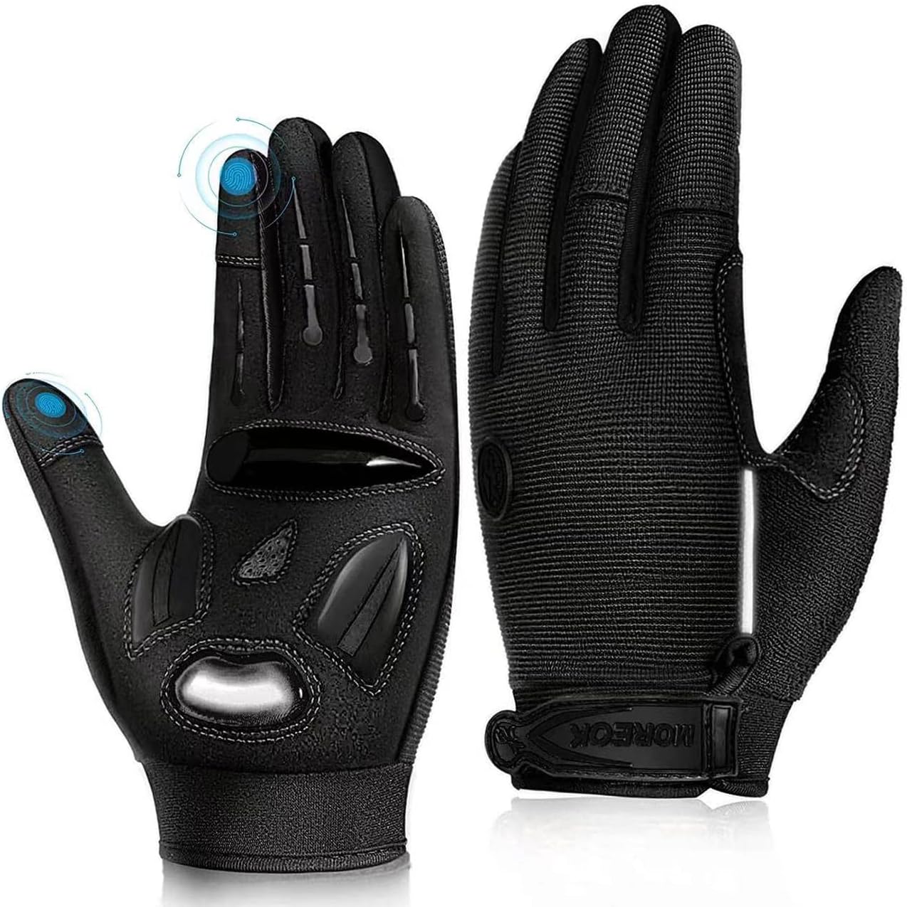 Cycling Gloves Men Women,Touchscreen Full Finger Mountain Bike Gloves