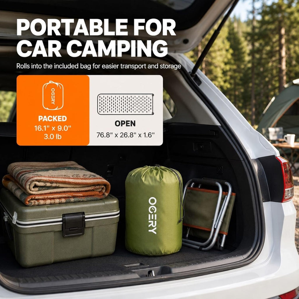 OGERY Foam Camping Mattress, Insulated Portable Sleeping Pad