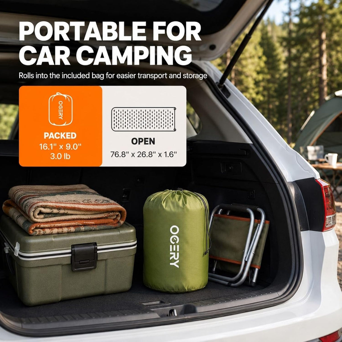 OGERY Foam Camping Mattress, Insulated Portable Sleeping Pad