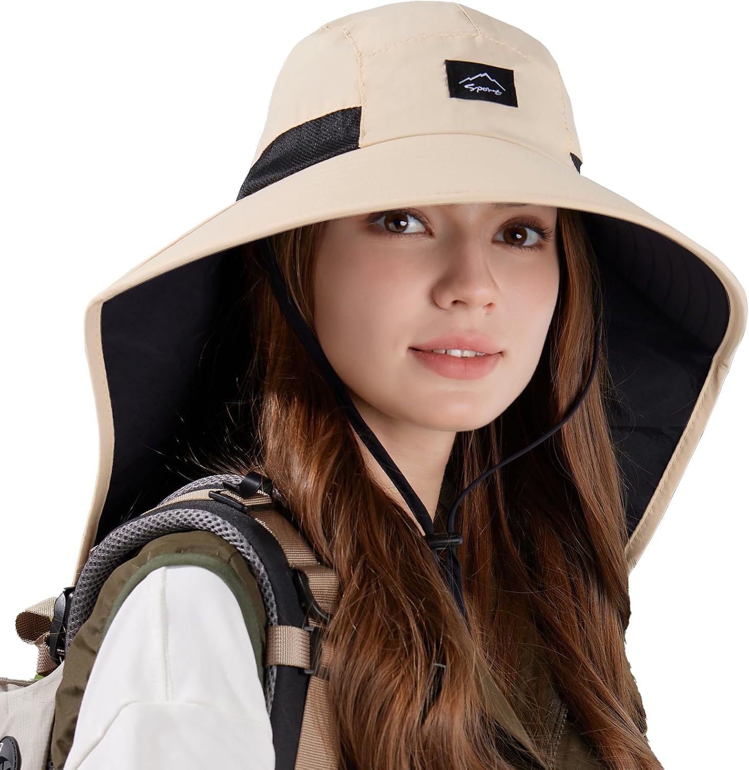 Rosoz Outdoor Sun Hat for Men Women, UPF 50+Fishing Hat with Neck Flap