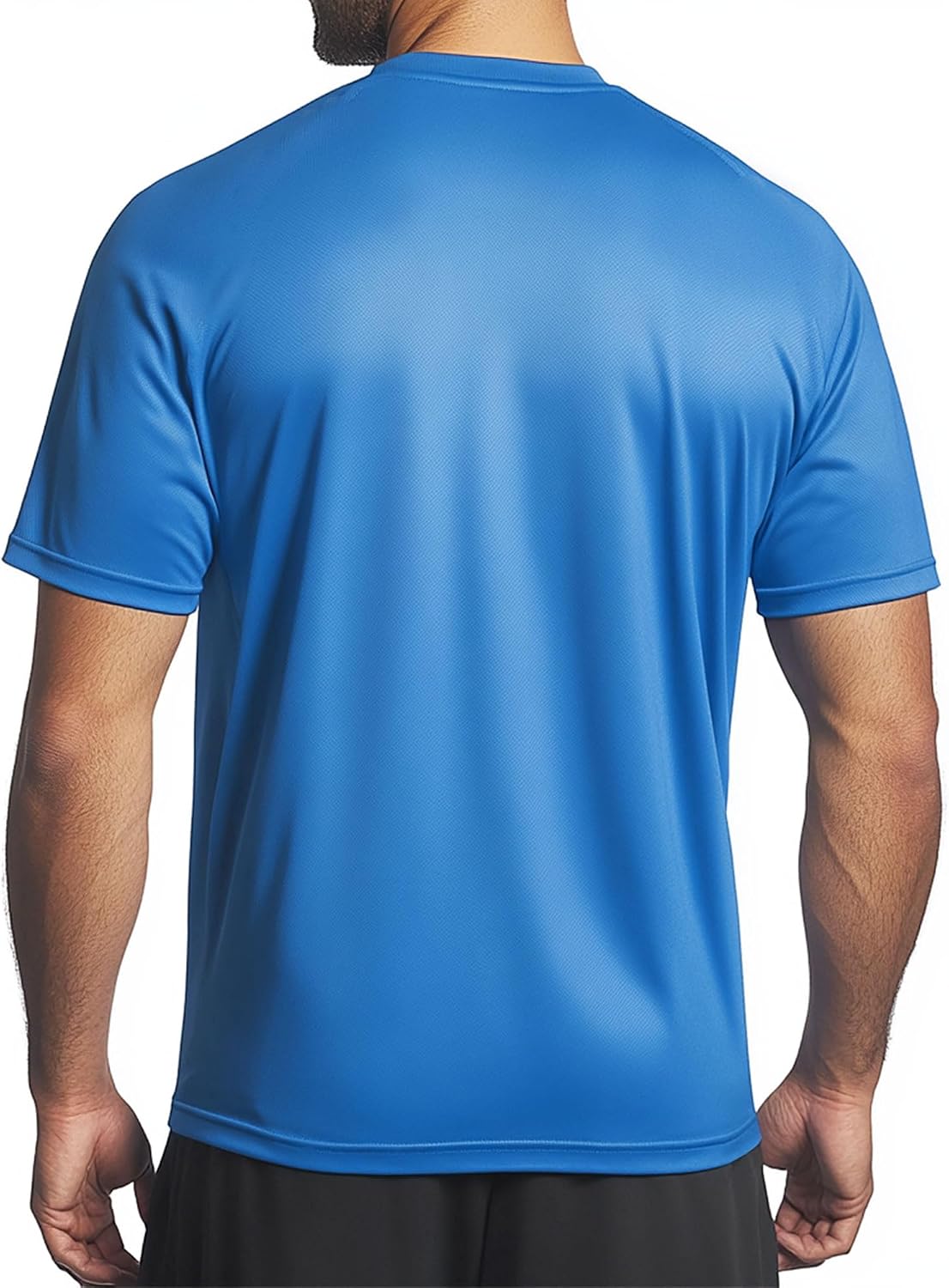 Men's Instant Cooling Crew Neck T-Shirt for Hot Weather