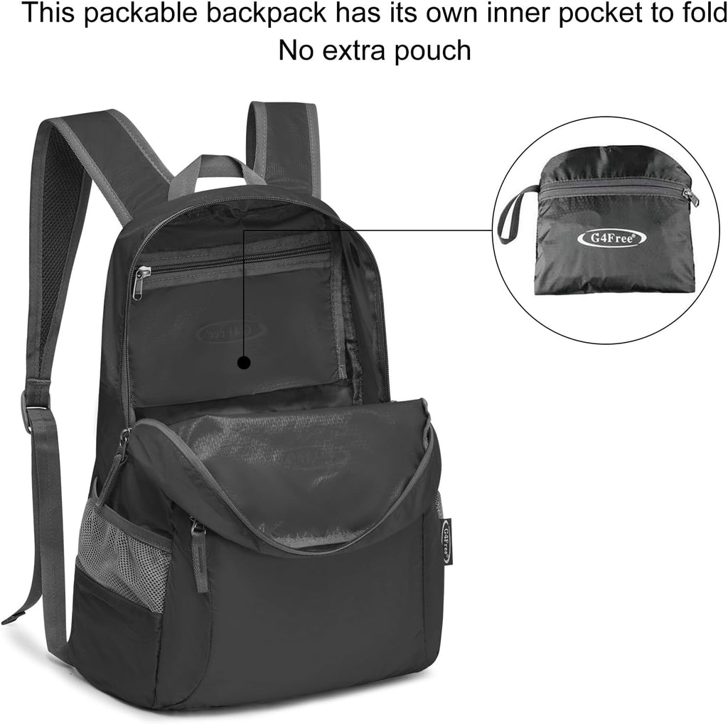 G4Free 20L Small Packable Travel Hiking Backpack for Men Women