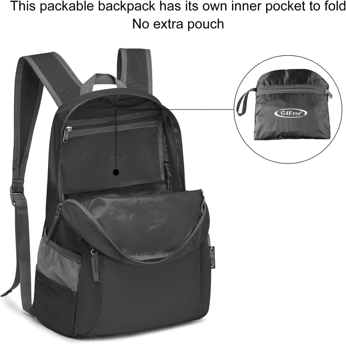 G4Free 20L Small Packable Travel Hiking Backpack for Men Women