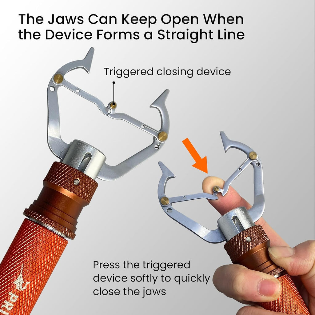 Pristis Metal Fishing Grabber, Rotating Lightweight Fish Lip Gripper