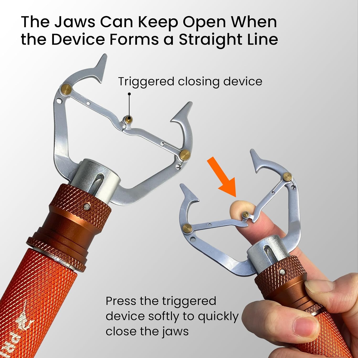 Pristis Metal Fishing Grabber, Rotating Lightweight Fish Lip Gripper