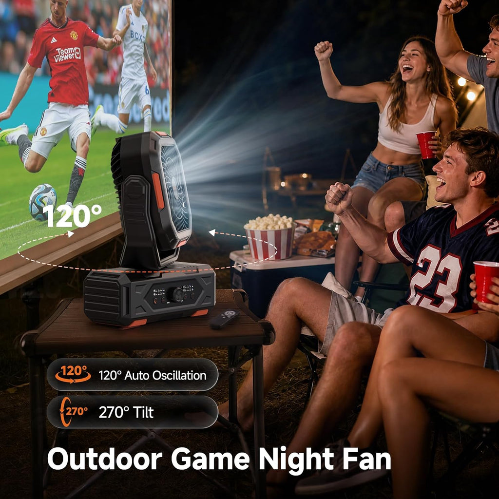 OGERY Camping Fan, Portable Fan Rechargeable with 20000mAh Battery