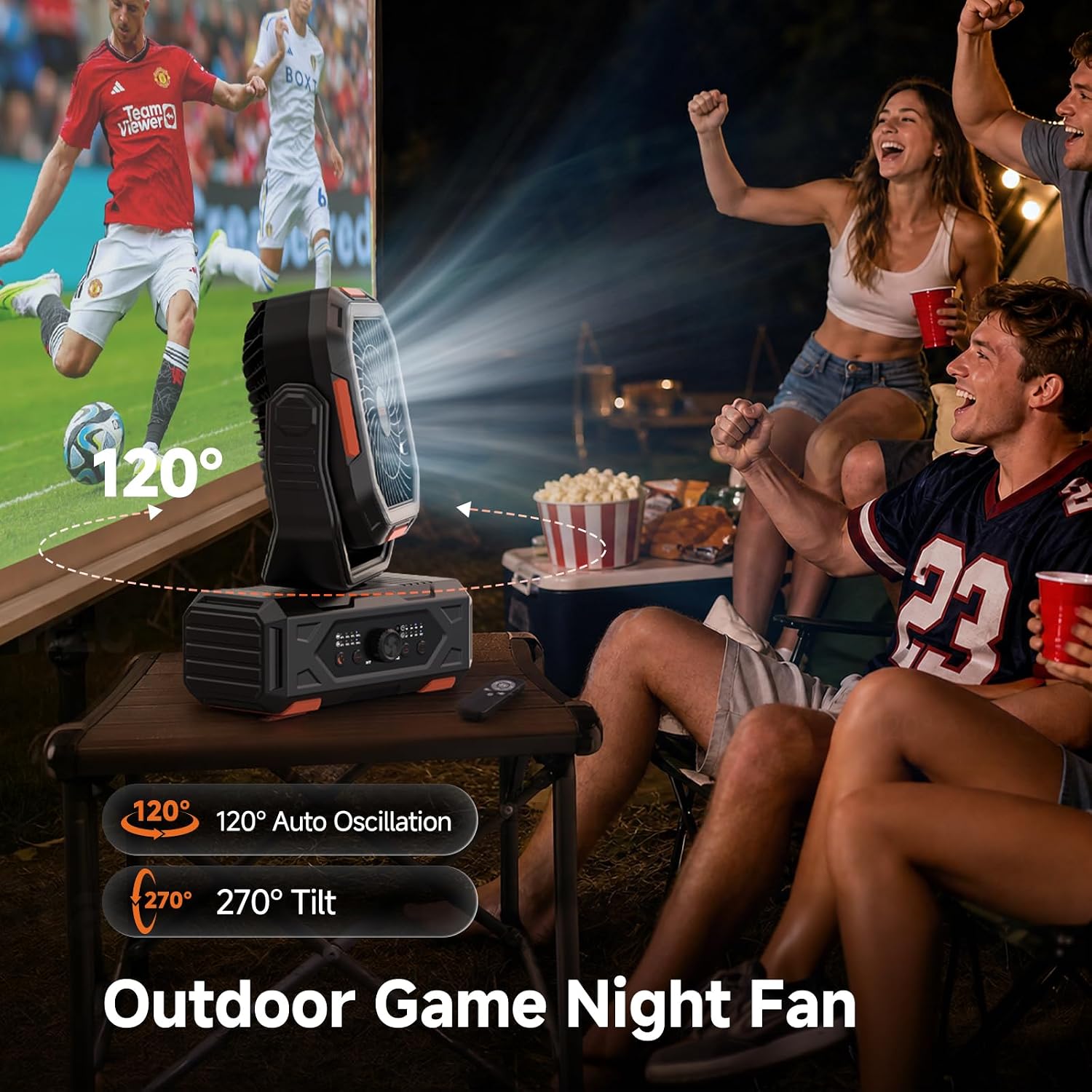 OGERY Camping Fan, Portable Fan Rechargeable with 20000mAh Battery