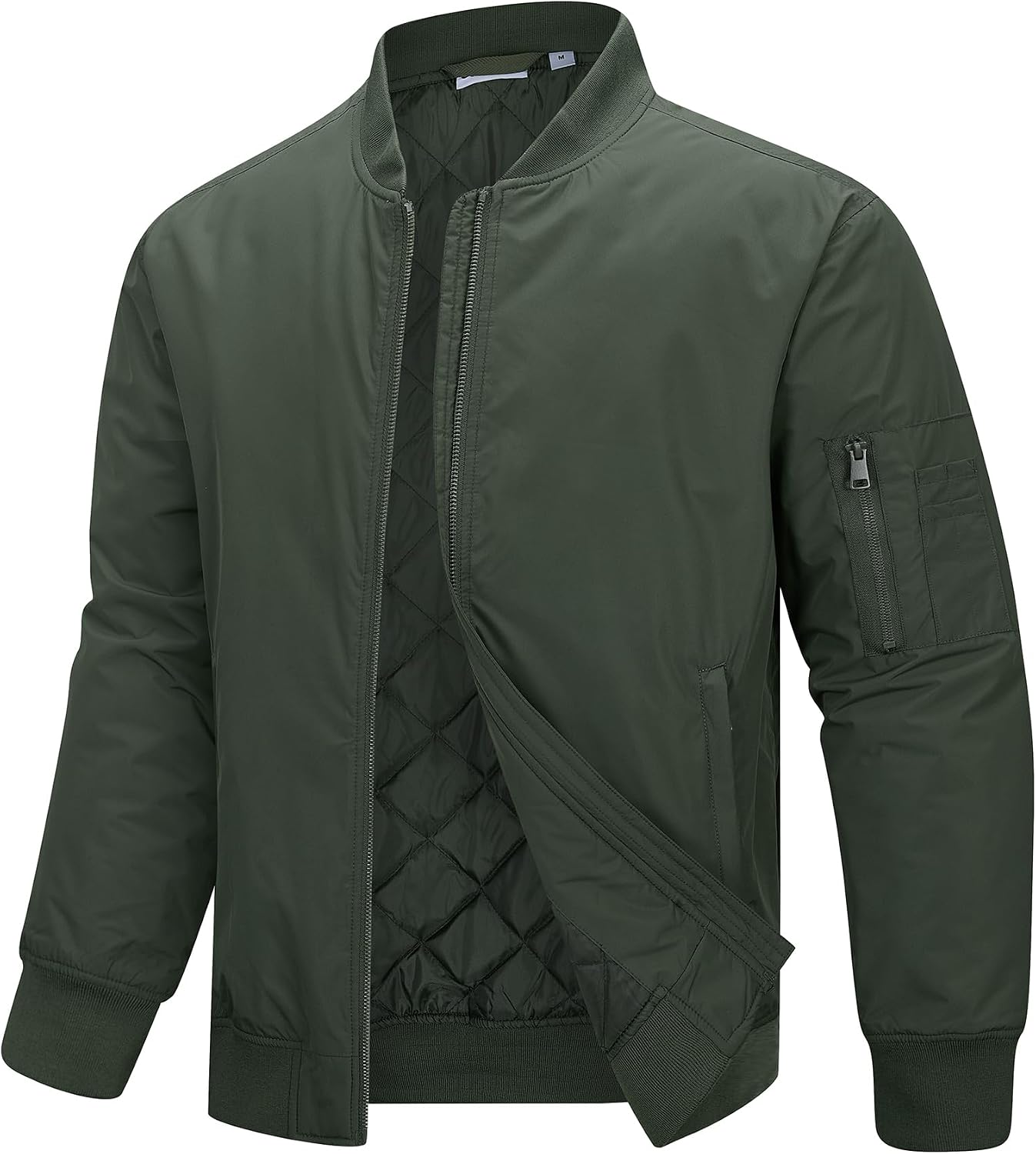 33,000ft Men's Bomber Jacket Lightweight Zip Up Waterproof Windbreaker