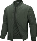 33,000ft Men's Bomber Jacket Lightweight Zip Up Waterproof Windbreaker