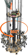 KEXMO Fishing Rod Holder Pole Rack for Garage with Wheels