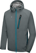 Little Donkey Andy Men's Waterproof Rain Jacket Outdoor Raincoat for Hiking