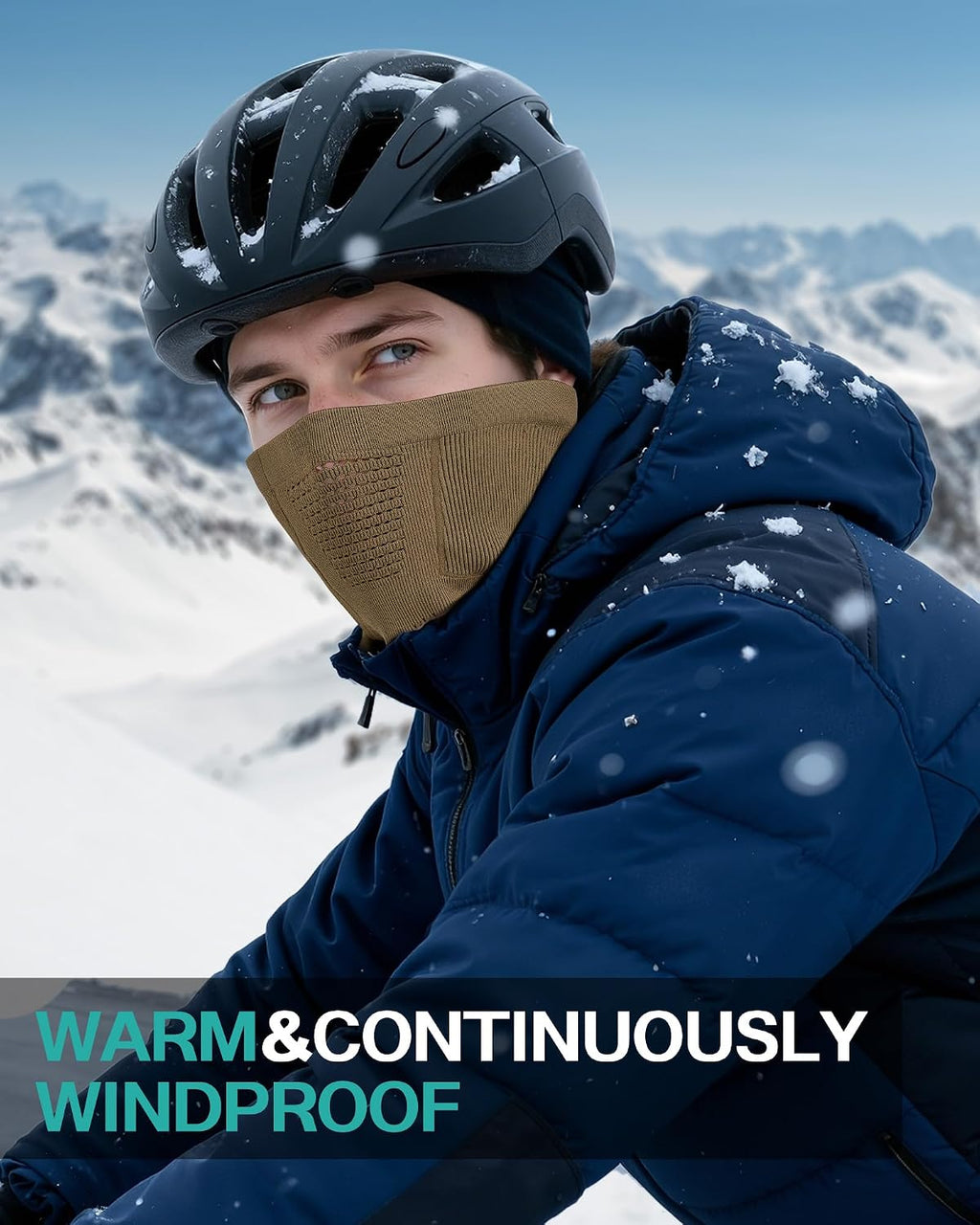AOPREL Winter Neck Gaiter Breathable Neck Warmer Windproof Half-Face Mask