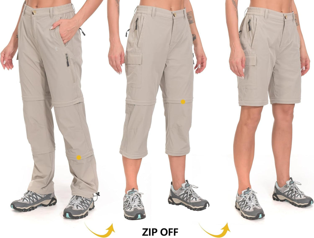 Little Donkey Andy Women's Convertible Pants, 3 in 1 Zip Off Hiking Pants