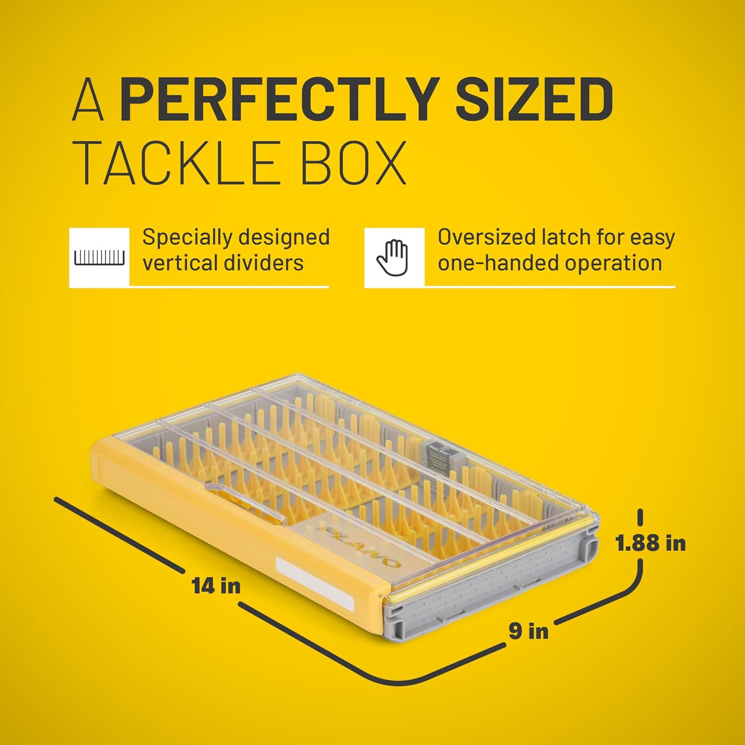 Plano EDGE Master Jig/Bladed Jig Box, Transparent/Yellow