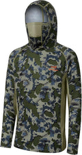BASSDASH Men's UPF 50+ Camo Long Sleeve Hunting Fishing Hoodie Shirt