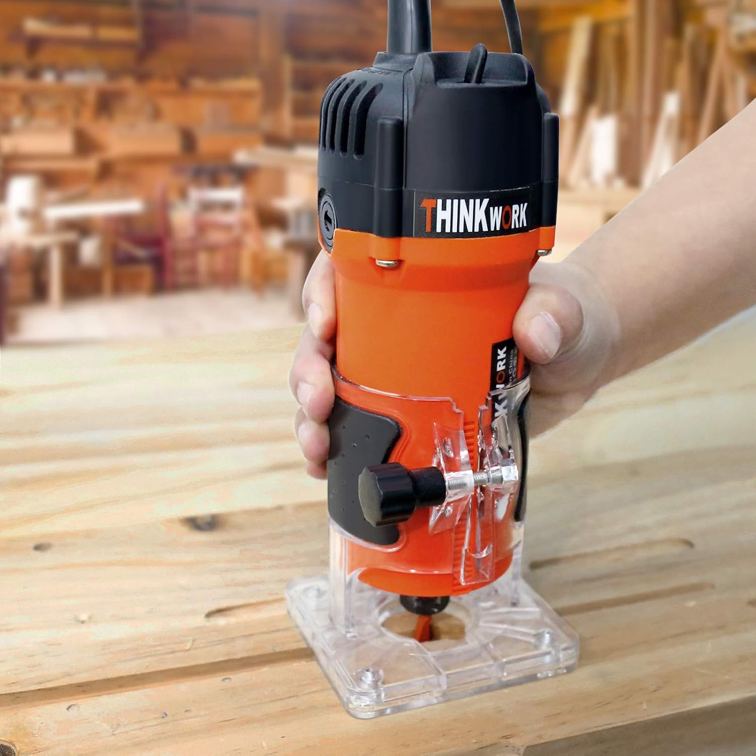 Compact Wood Router Tool for Woodworking, 800W Trim Router