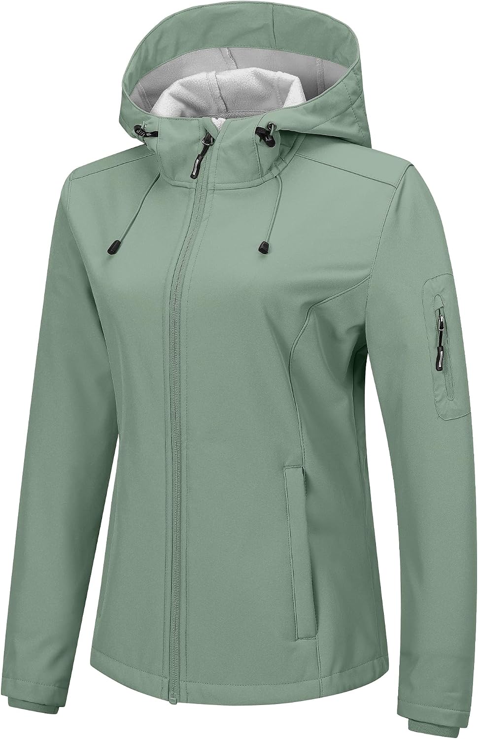 Outdoor Ventures Women's Softshell Jacket Fleece Lined Waterproof Rain Coat