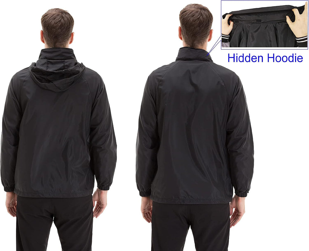 TRAILSIDE SUPPLY CO. Men's Lightweight Packable Windbreaker Jacket