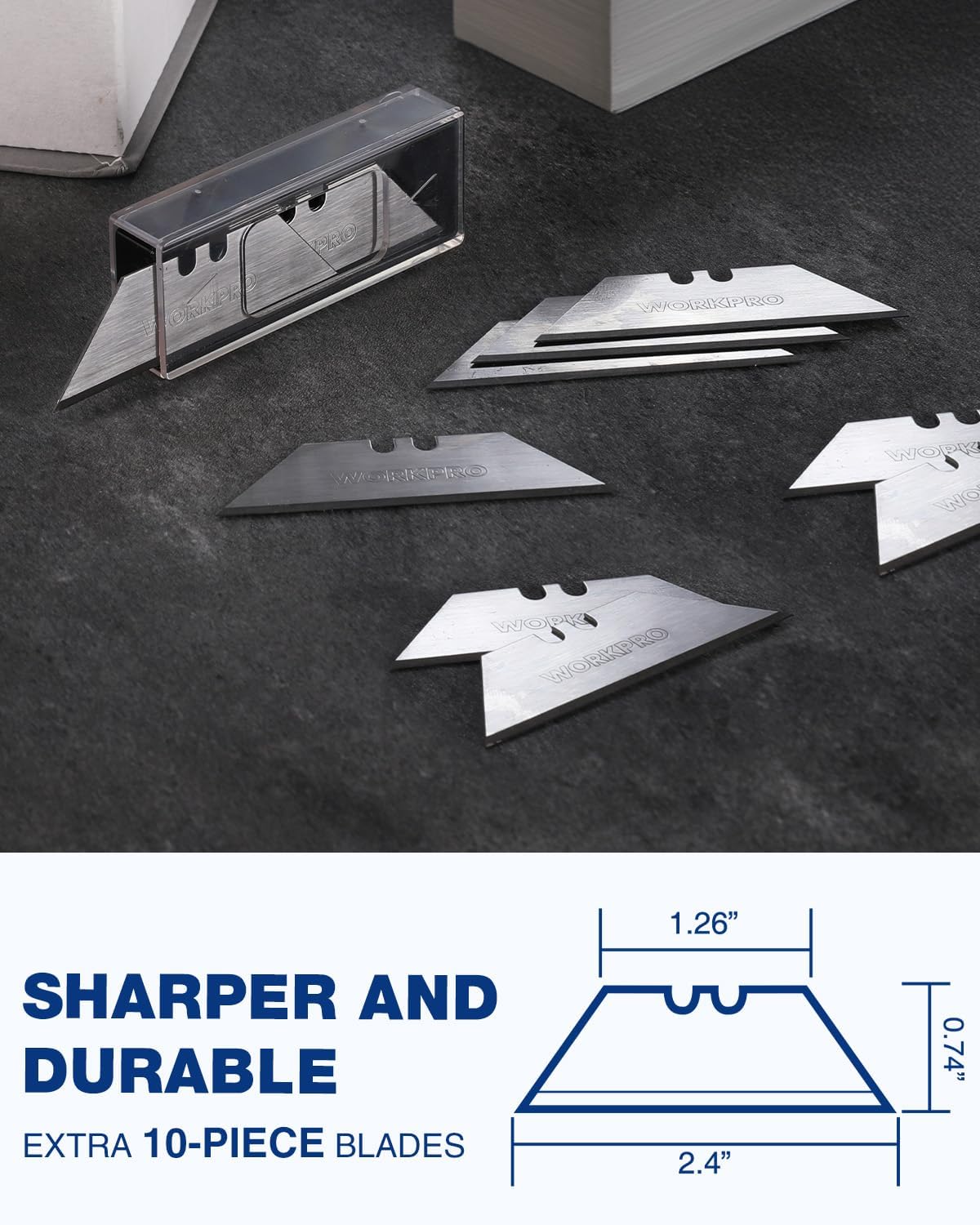 WORKPRO Folding Utility Knife Set