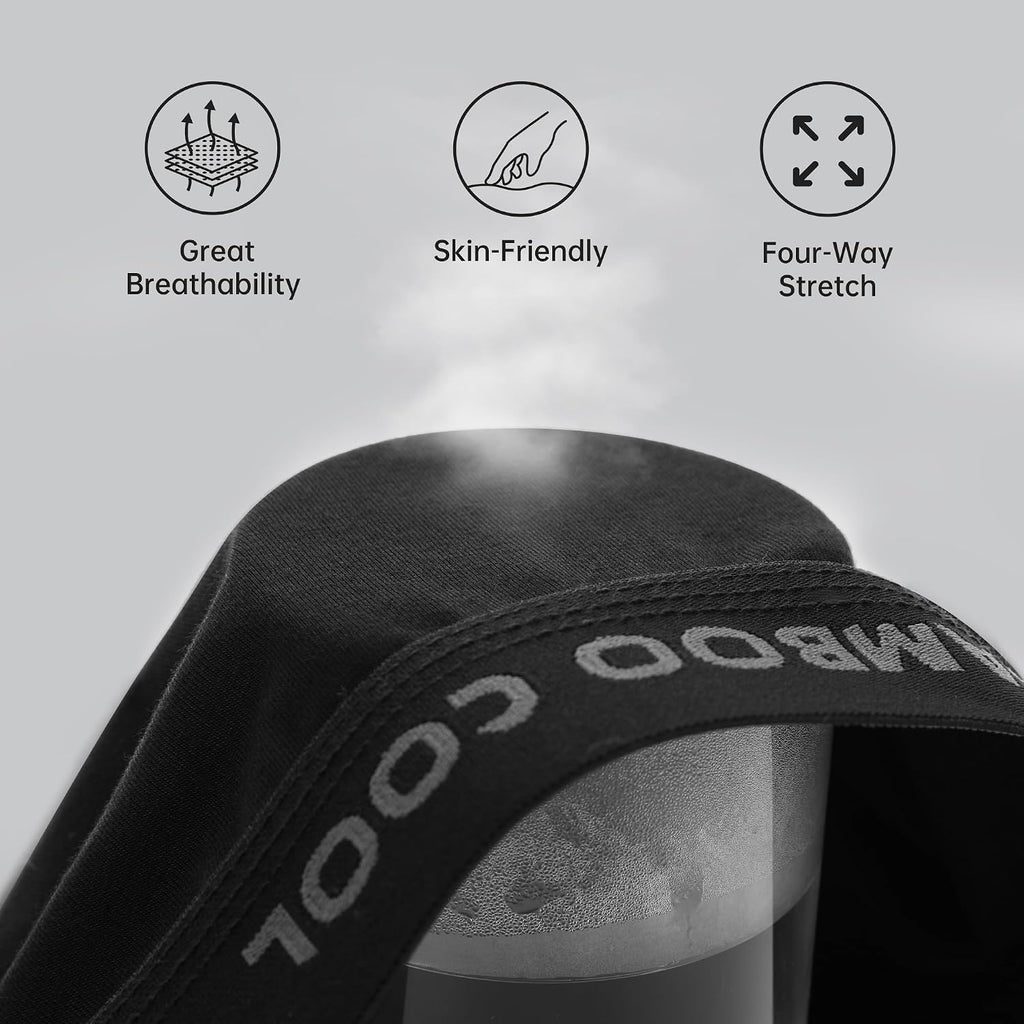 BAMBOO COOL Men's Boxer Briefs Ultra Breathable Underwear Multipack