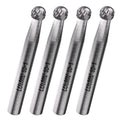 LU&MN SD-1 Tungsten Carbide Burr, 7/32" Head 1/4" Shank, 4pcs