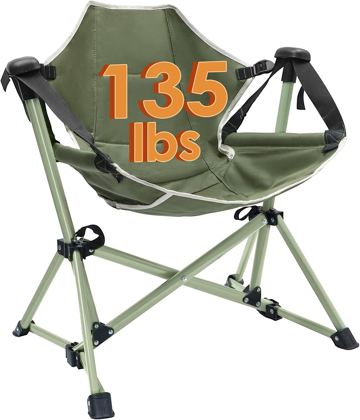 Kids Hammock Chair, Kids Camping Chair, Folding Chair, Green