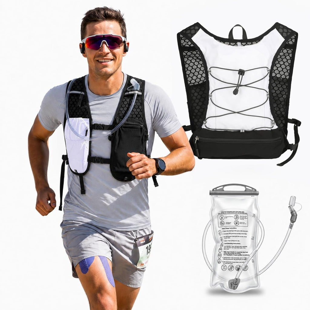 Running Vest with 2L Hydration Bladder Lightweight Pack