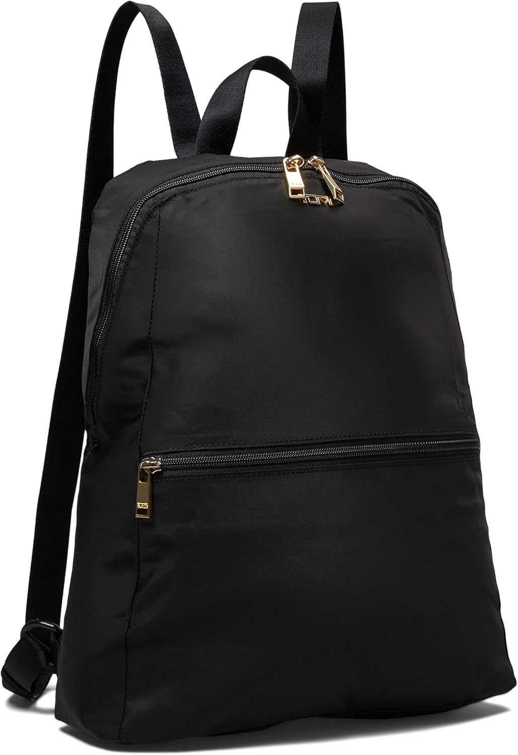TUMI Just In Case Foldable Backpack, Lightweight, Black/Gold Hardware