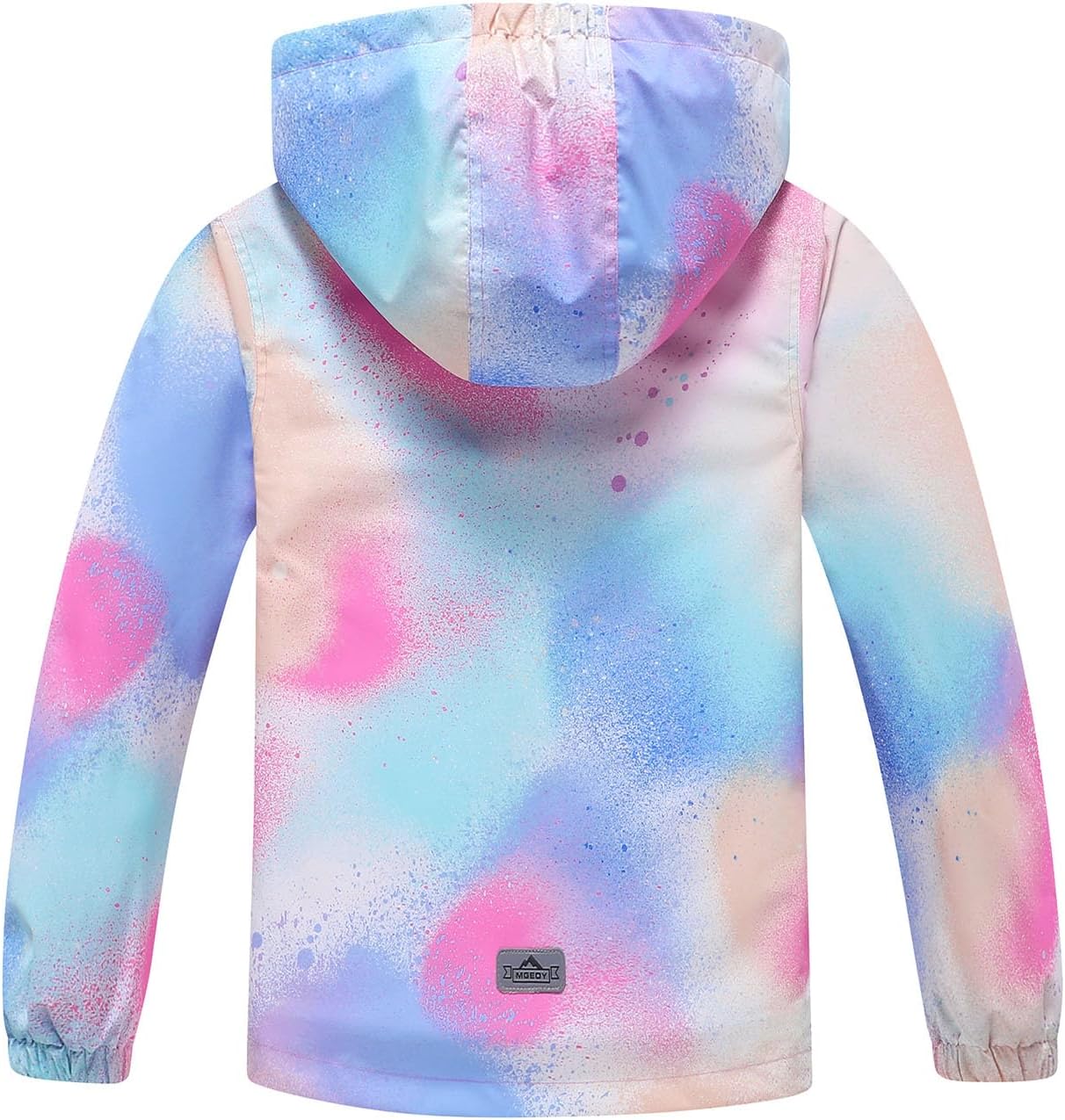 MGEOY Kids Rain Jacket, Waterproof Lightweight Hooded Windbreaker for Boys Girls 4-16Y