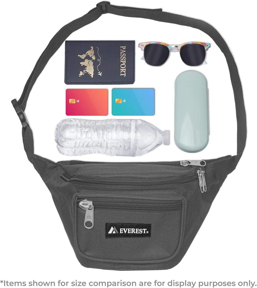 Everest Signature Waist Pack - Medium, Navy, One Size,044MD-NY