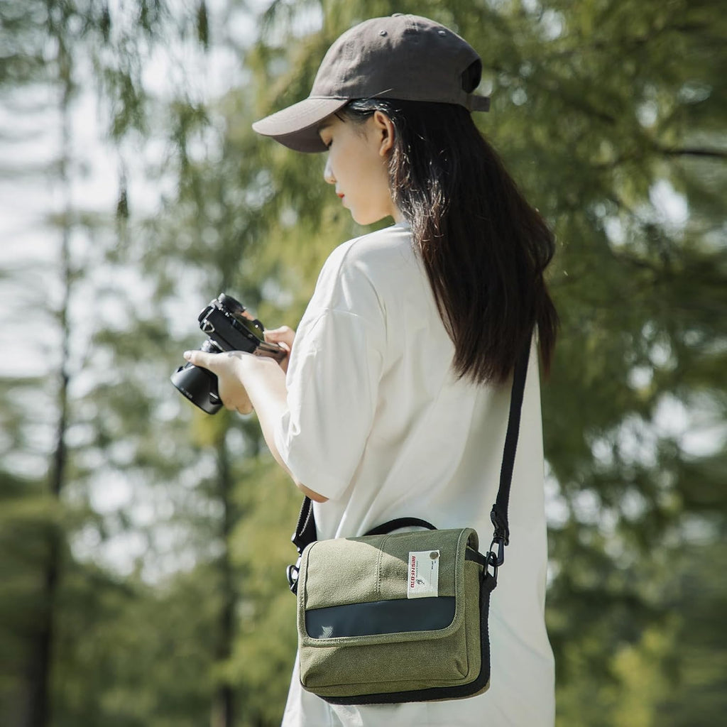 Besnfoto Camera Bag Small Crossbody Camera Shoulder Purse Compact Case