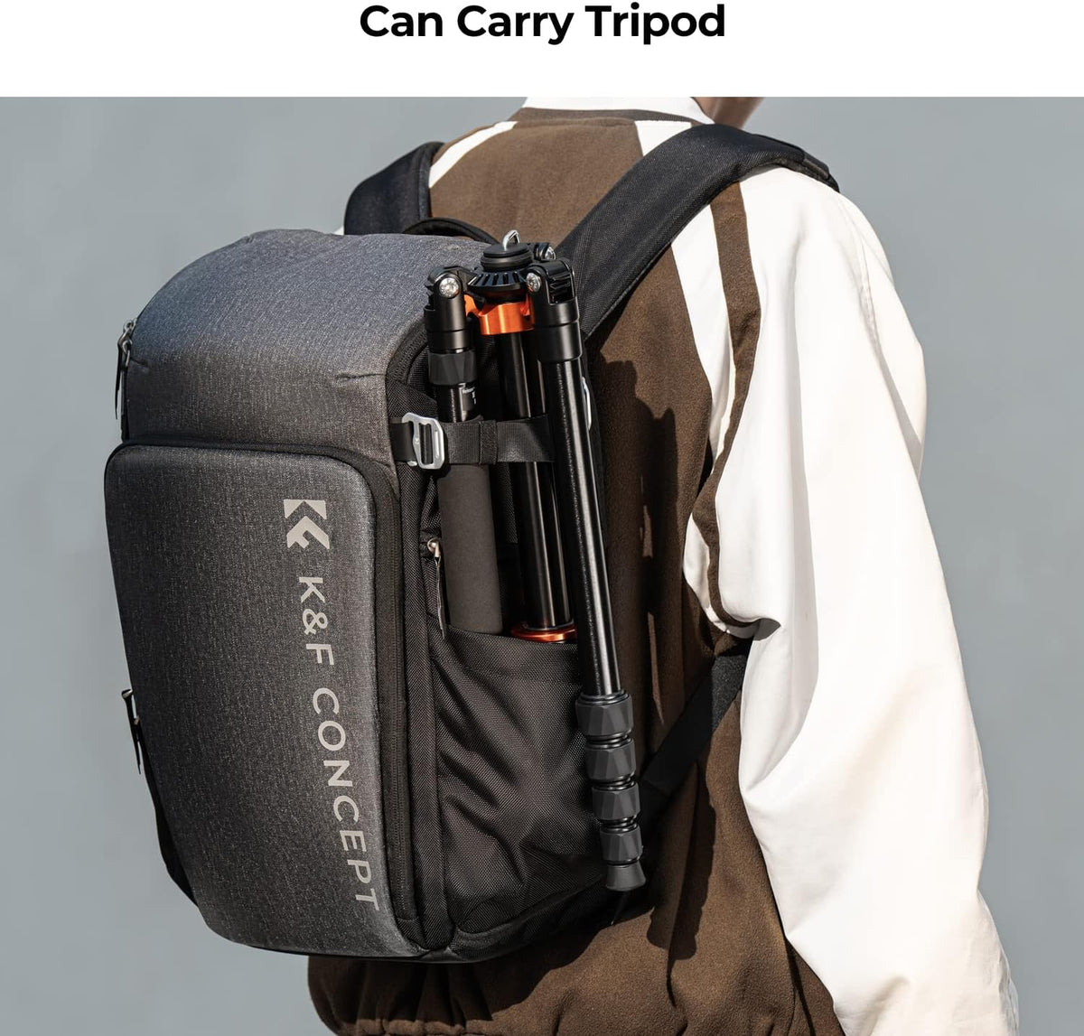 K&F CONCEPT Camera Backpack, 22L Expandable Camera Bag with Rain Cover