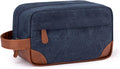 Vorspack Canvas Travel Toiletry Bag for Men, Medium, Navy Blue